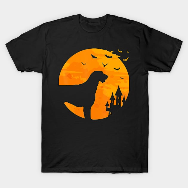 Irish Wolfhound Scary Halloween T-Shirt by AlexWu